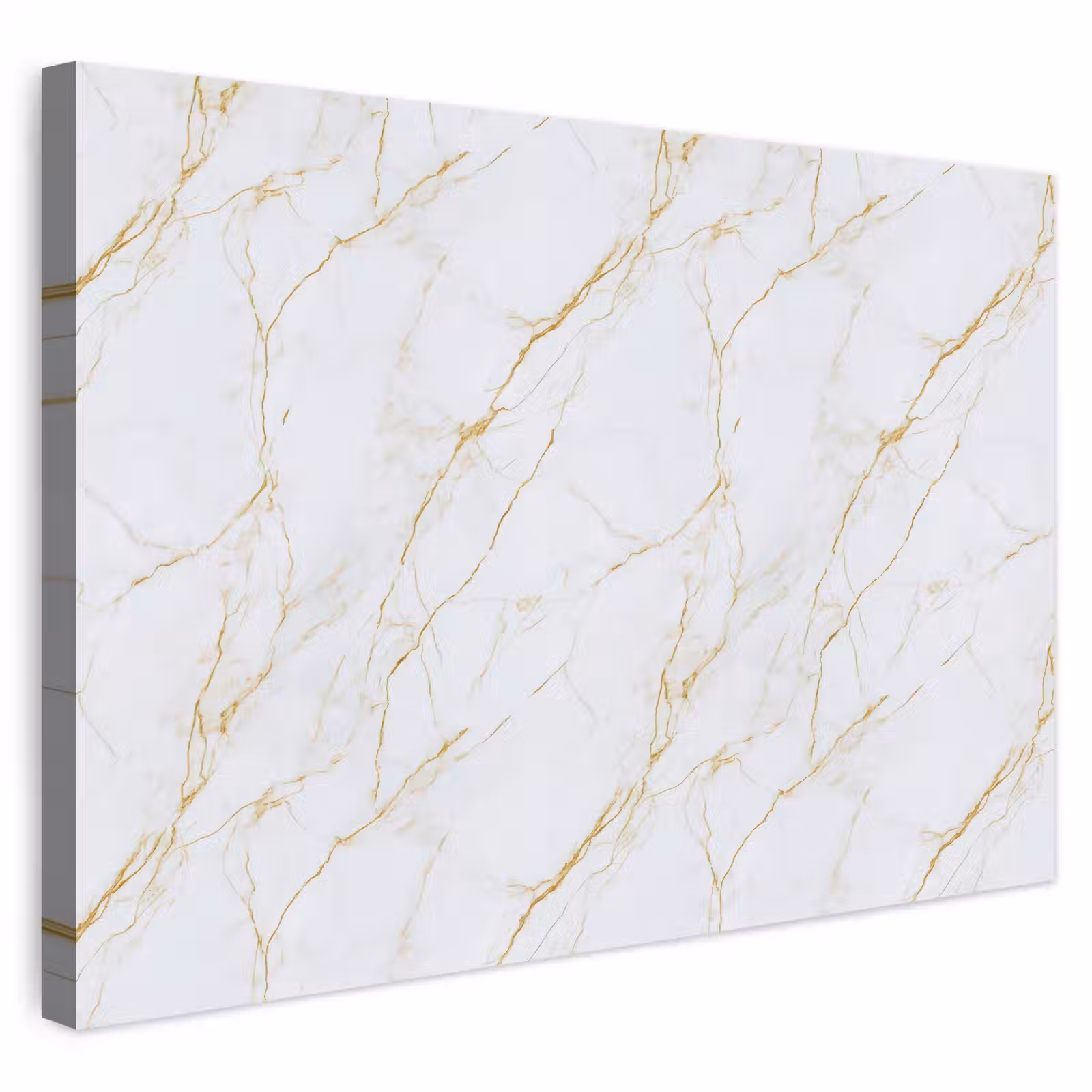 Buiten canvas - Wit - Marmer - Goud - Luxueus — 1
