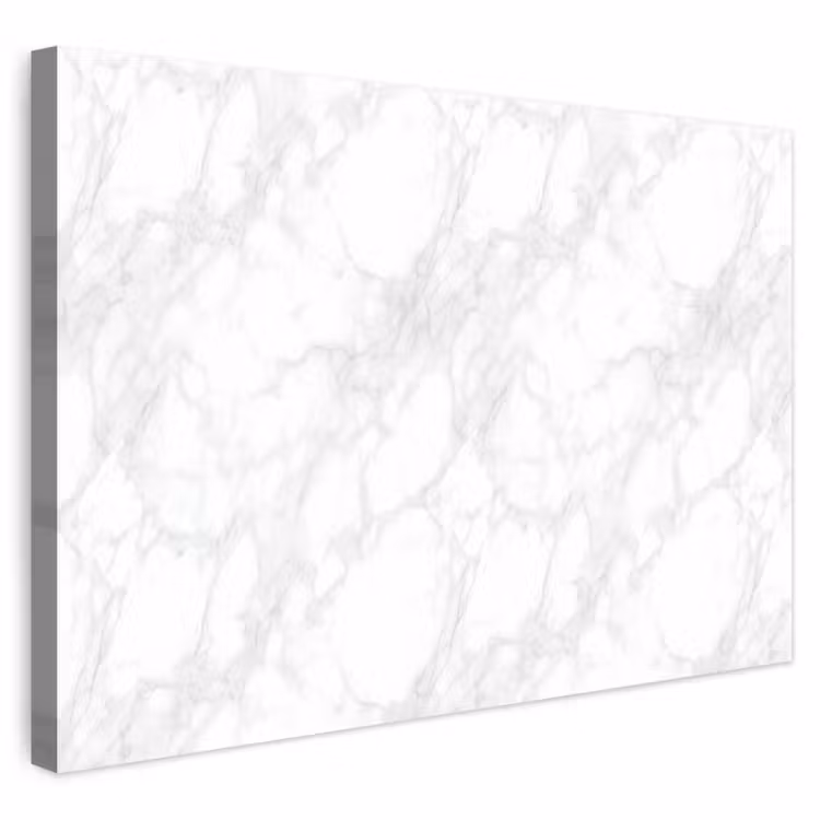 Buiten canvas - Minimalistisch - Wit - Grijze aders — 1