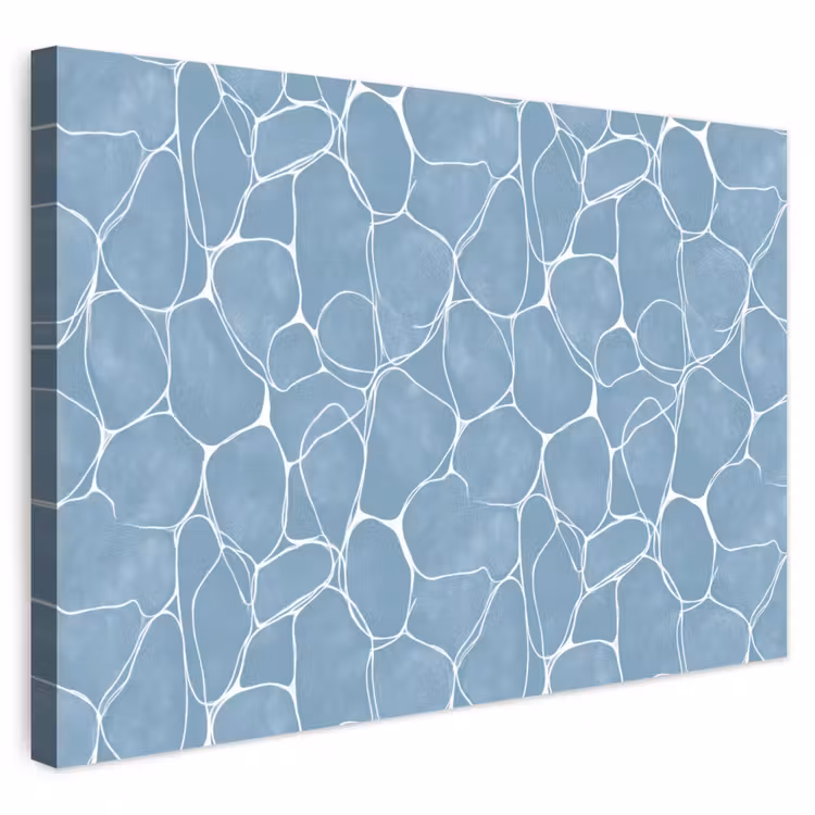Buiten canvas - Organisch - Patroon - Blauw — 1