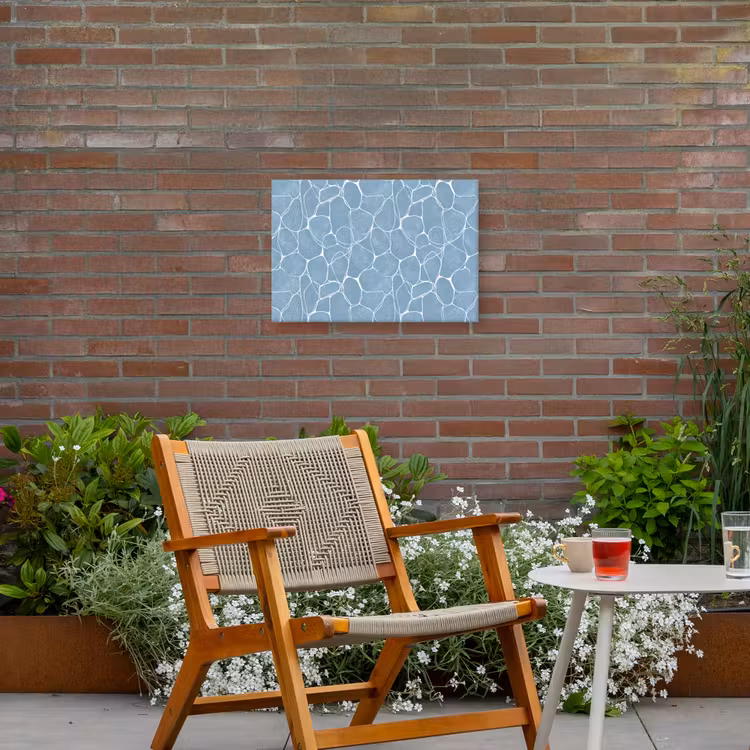 Buiten canvas - Organisch - Patroon - Blauw — 2