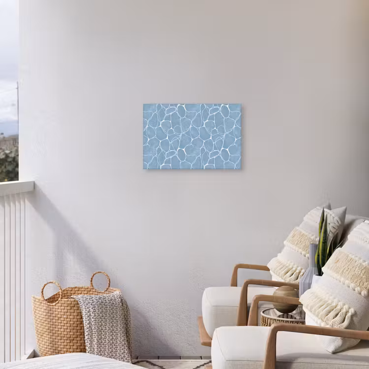 Buiten canvas - Organisch - Patroon - Blauw — 4