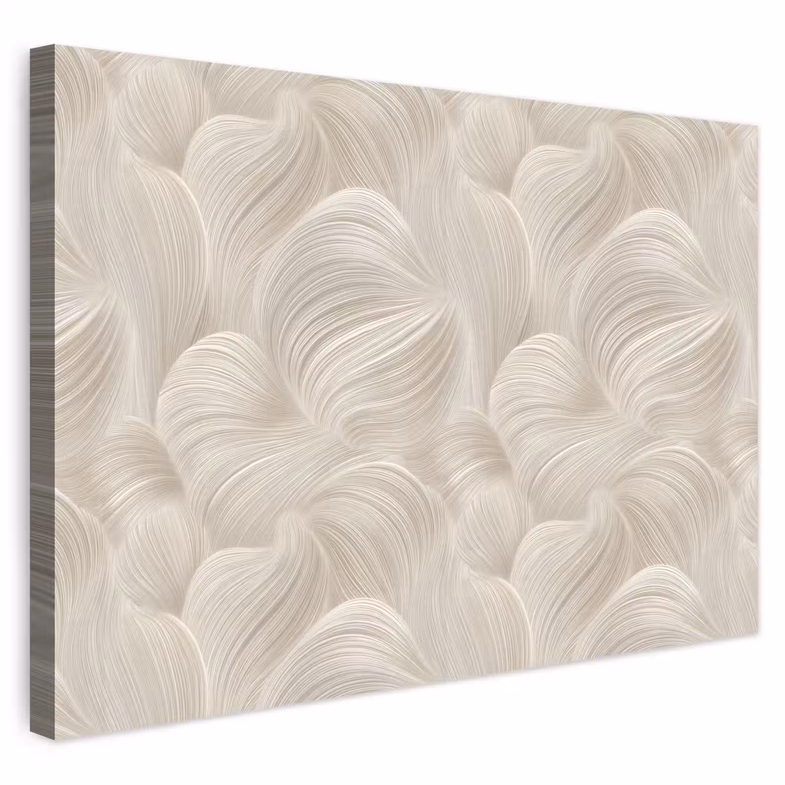Buiten canvas - Lijnen - Waaier - Beige — 1