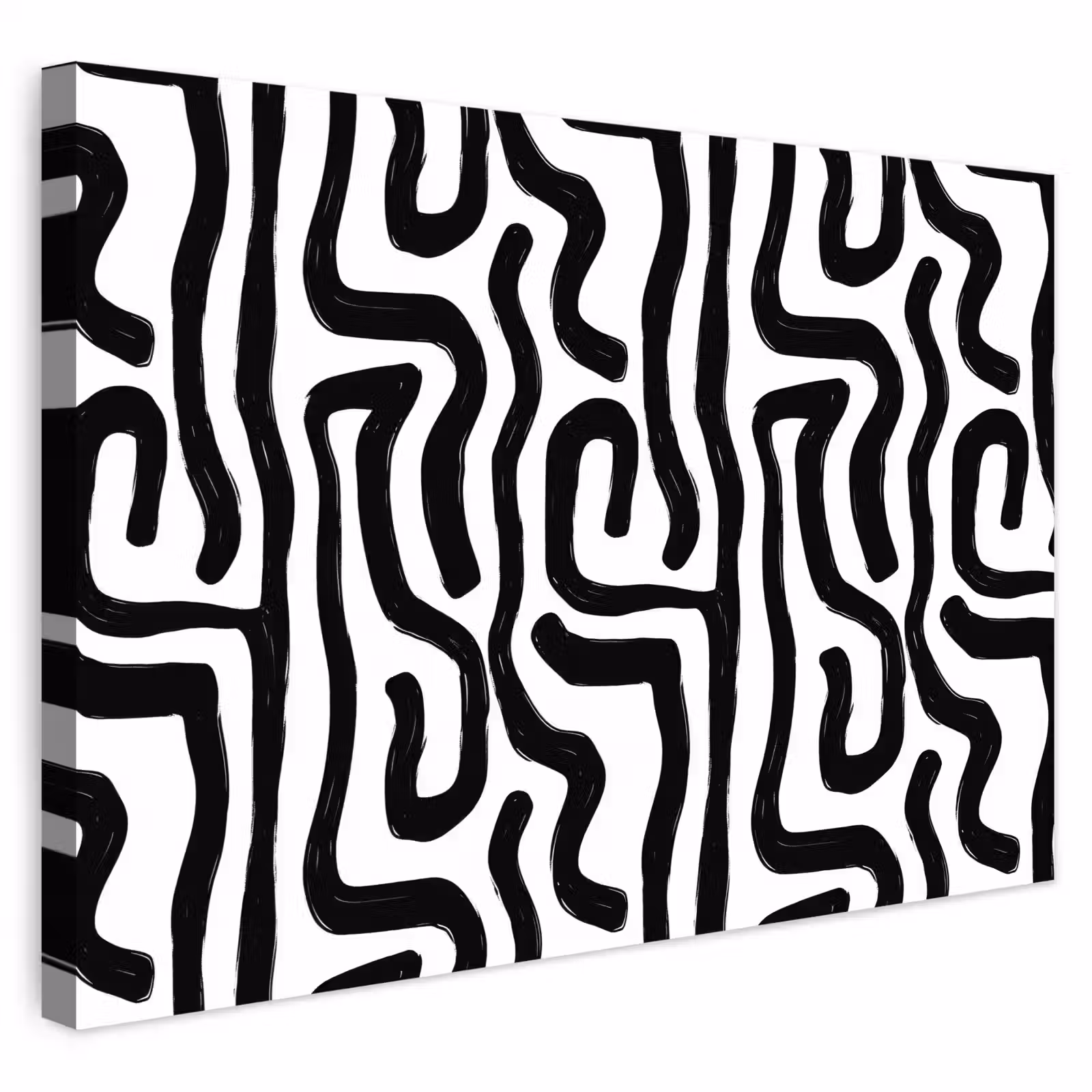 Buiten canvas - Modern - Lijnen - Zwart — 1