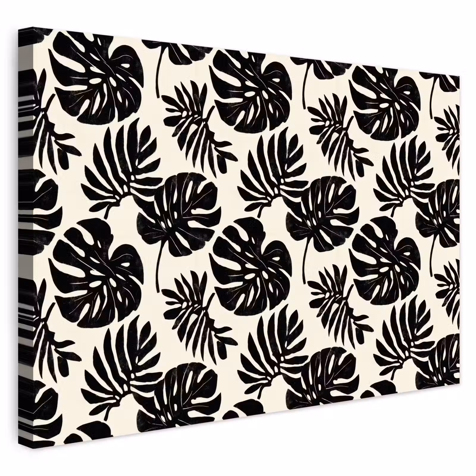 Buiten canvas - Modern - Monstera - Zwart — 1