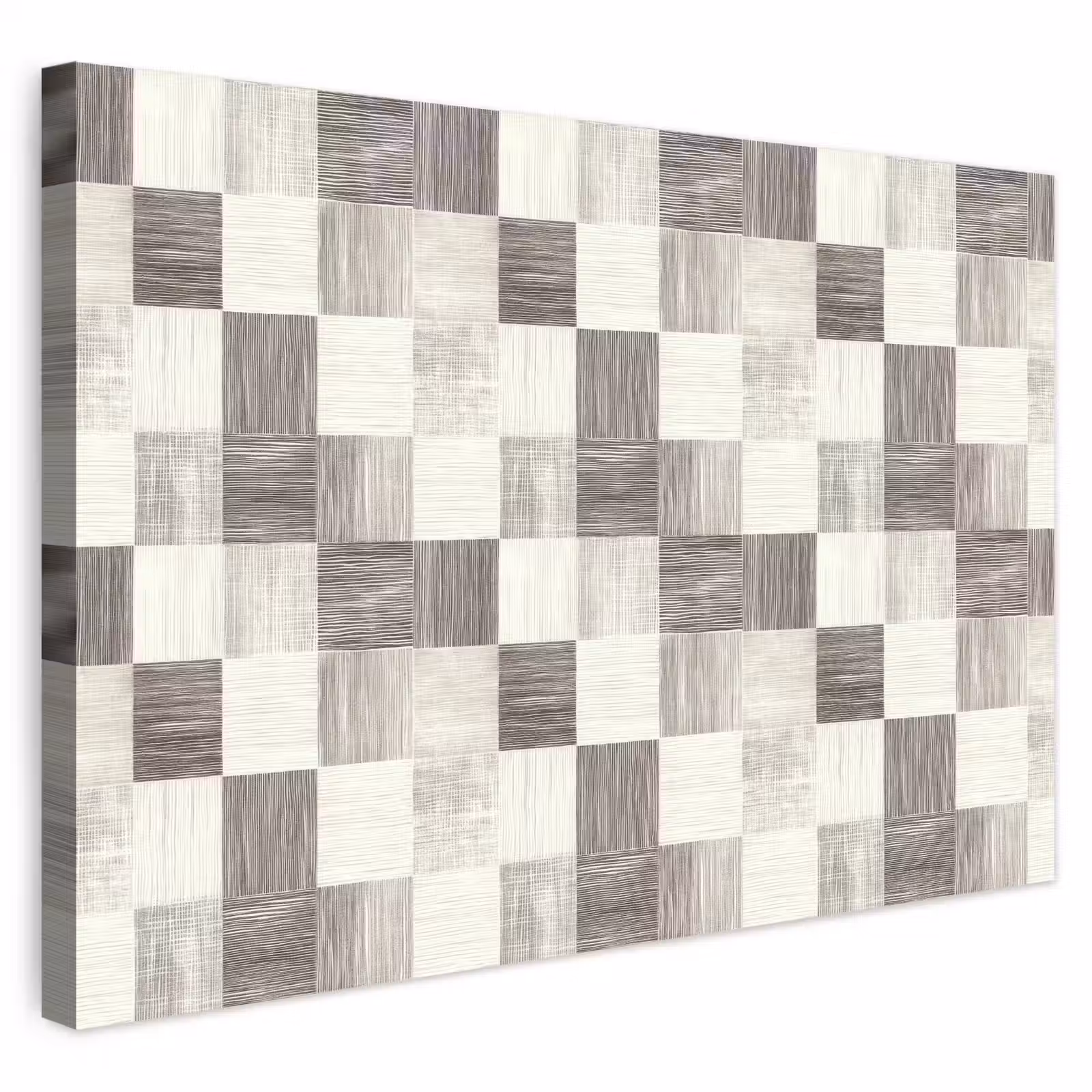 Buiten canvas - Patroon - Dambord - Houtnerf — 1