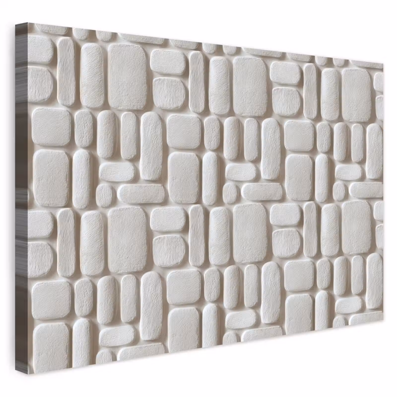 Buiten canvas - Reliëf - Structuur - Wit — 1