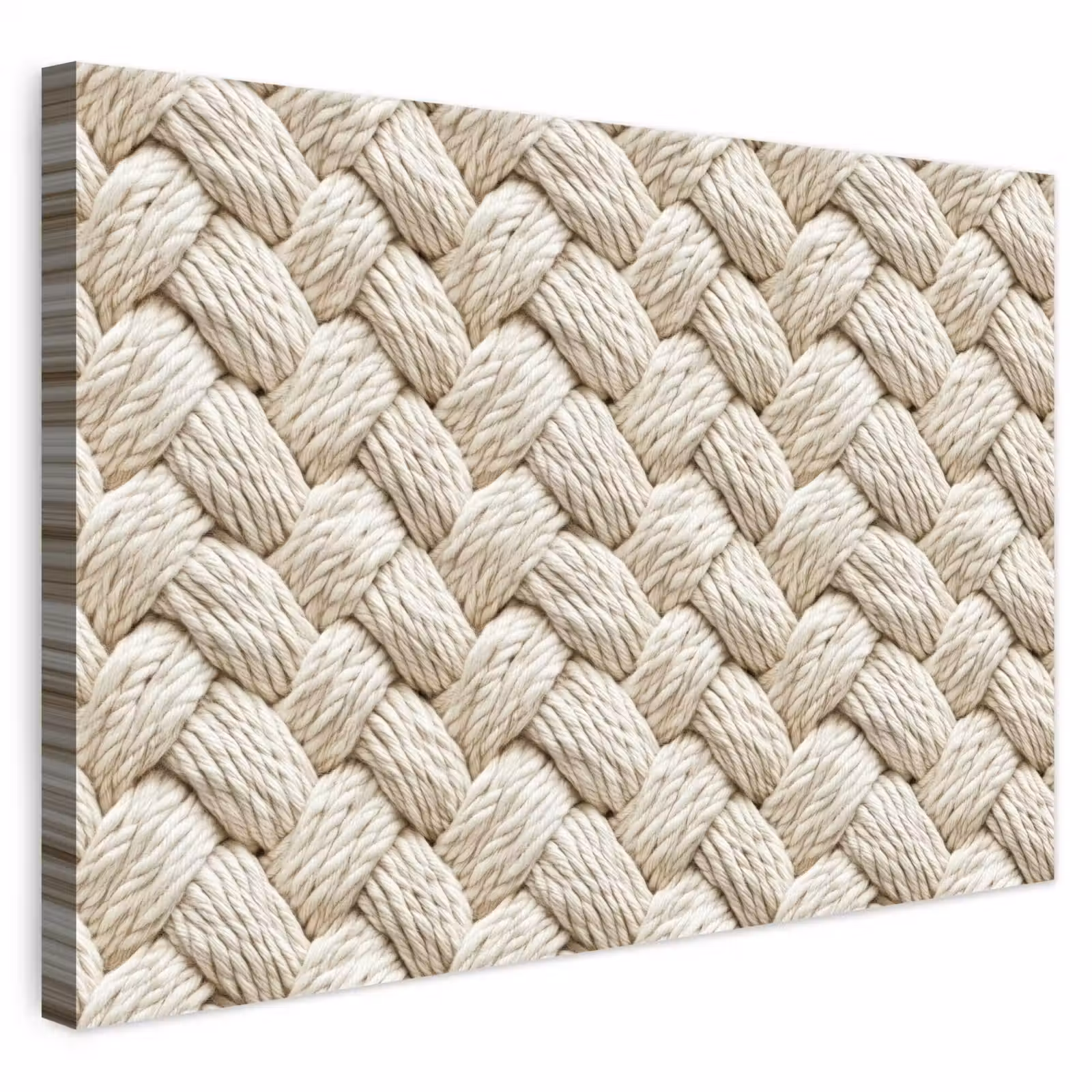 Buiten canvas - Touw - Gebreid - Beige — 1