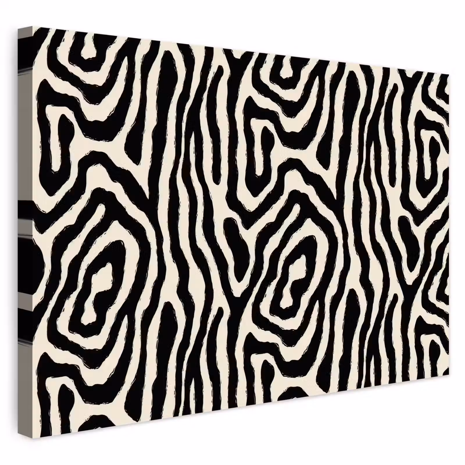 Buiten canvas - Zebra - Zwart - Abstract — 1