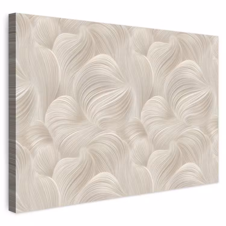 Buiten canvas - Lijnen - Waaier - Beige — 1