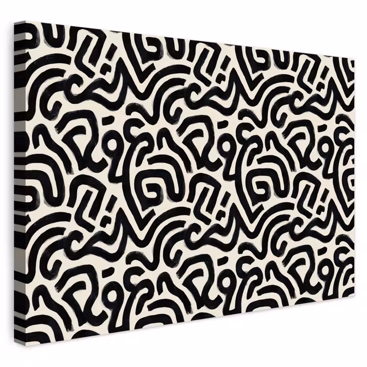 Buiten canvas - Modern - Abstract - Zwart — 1