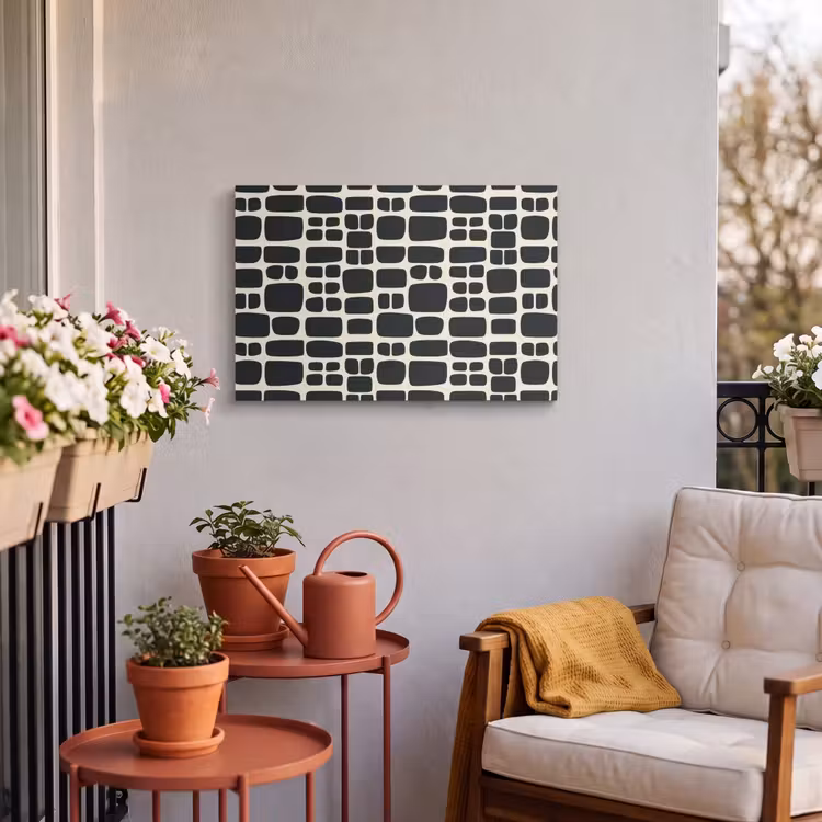 Buiten canvas - Modern - Organisch - Zwart — 4
