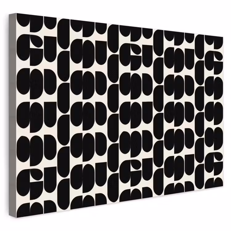 Buiten canvas - Modern - Patroon - Zwart — 1