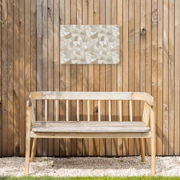 Buiten canvas - Mozaïek - Stenen - Beige — 3
