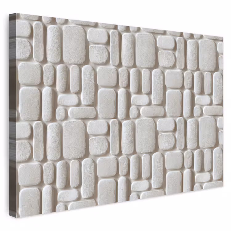 Buiten canvas - Reliëf - Structuur - Wit — 1