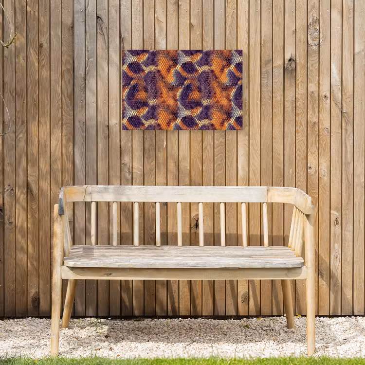 Buiten canvas - Slang - Kleurrijk - Schubben — 3