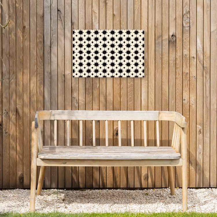 Buiten canvas - Stervormen - Geometrisch - Zwart — 3