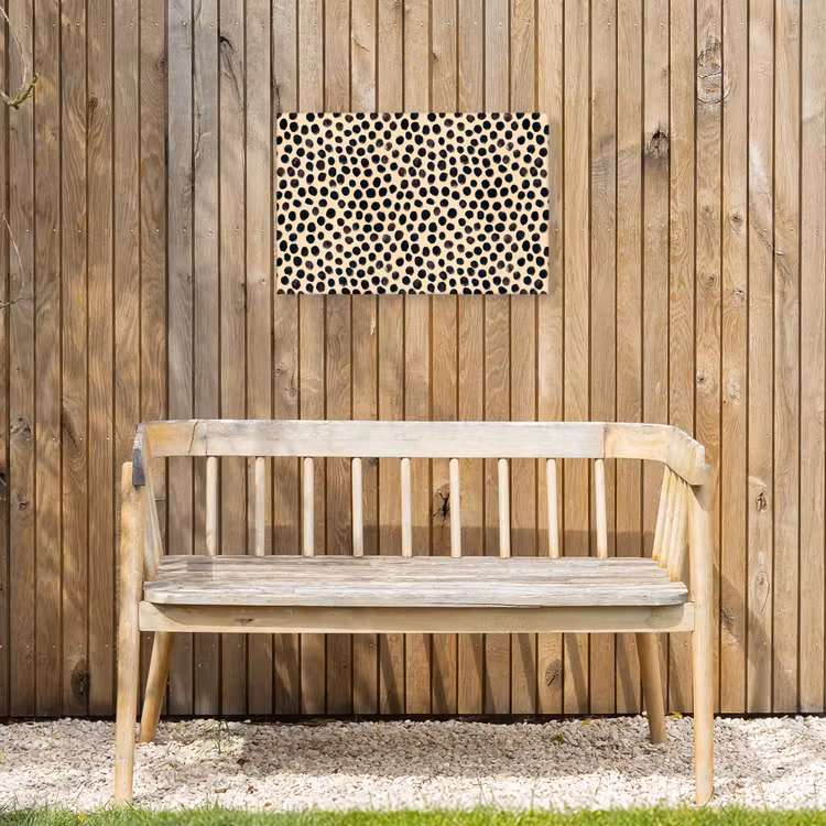 Buiten canvas - Stippen - Patroon - Zwart — 3