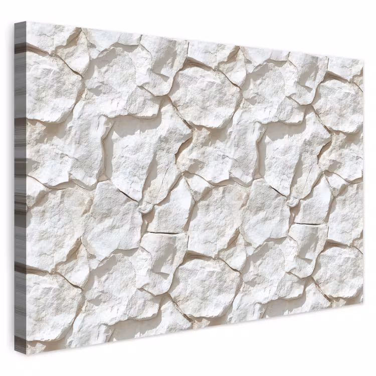 Buiten canvas - Structuur - Rots - Wit — 1