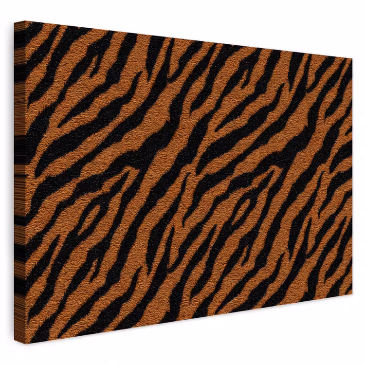 Buiten canvas - Tijger - Zwart - Vacht — 1