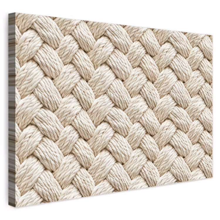 Buiten canvas - Touw - Gebreid - Beige — 1