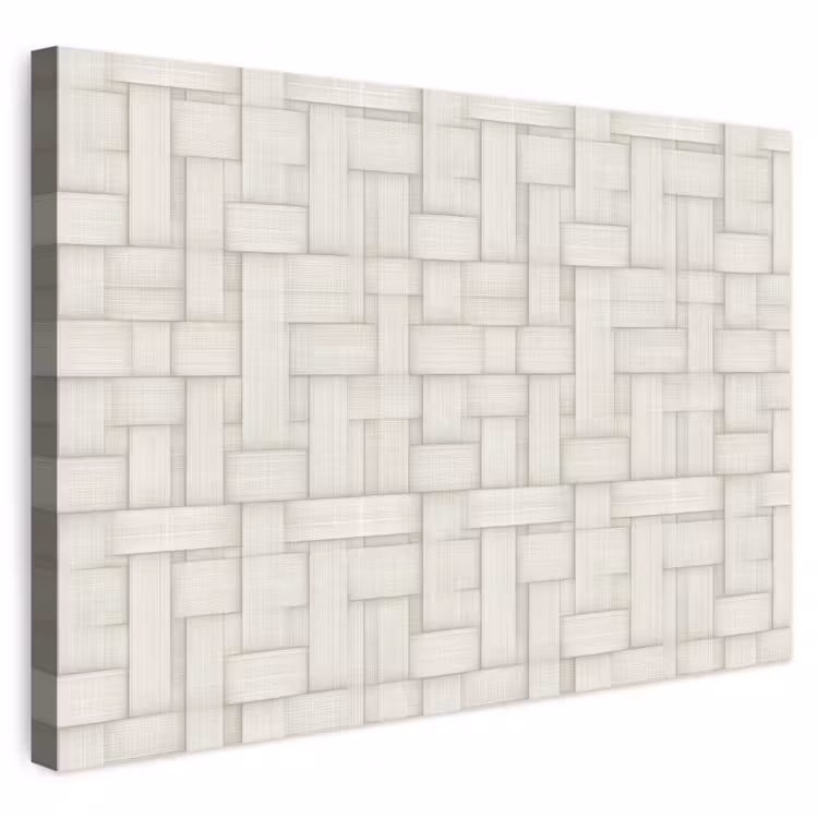 Buiten canvas - Vlechtwerk - Banen - Beige — 1