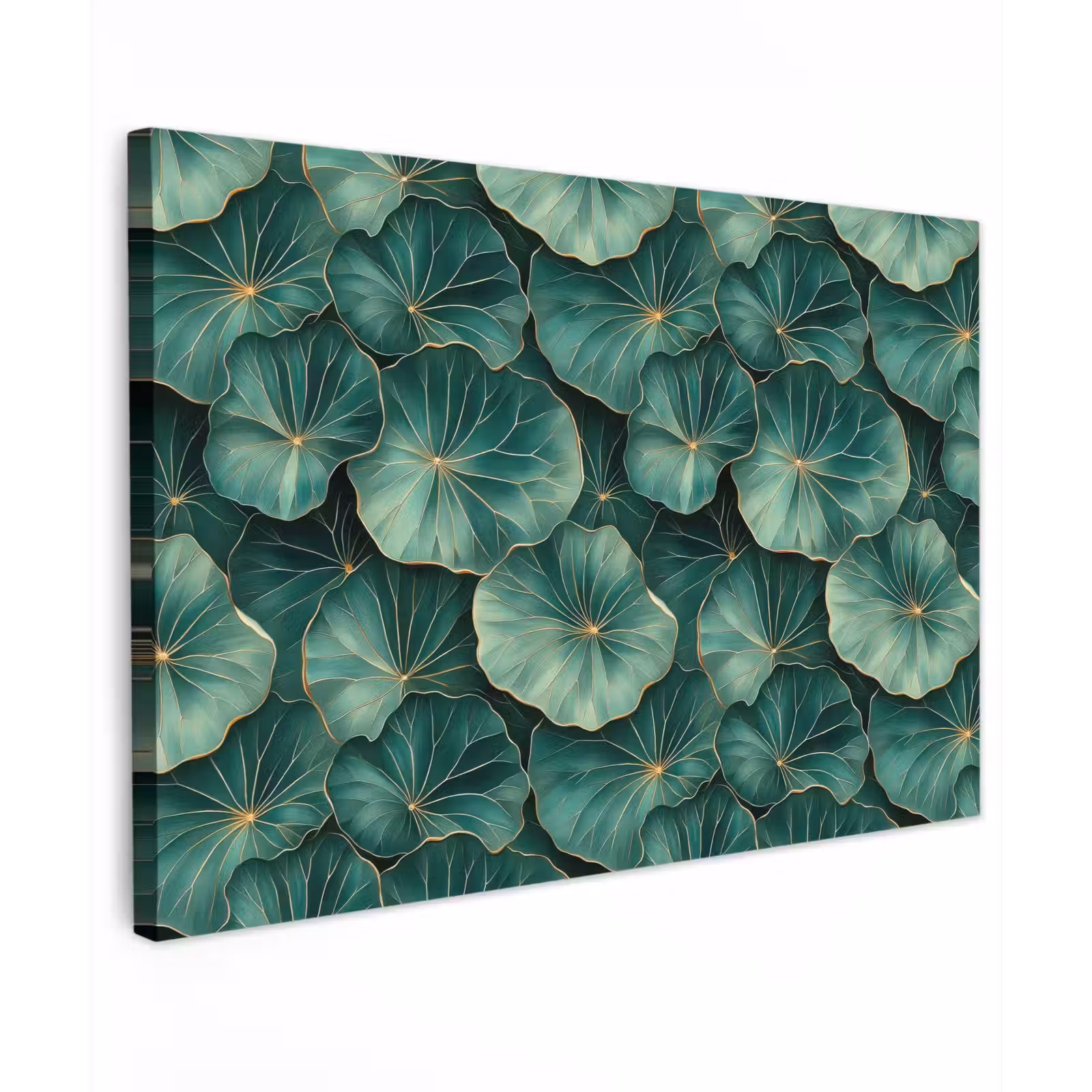 Buiten canvas - Patroon - Bladeren - Groen — 1