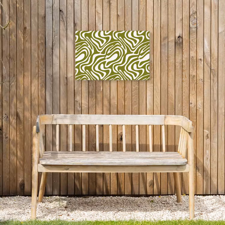 Buiten canvas - Lijnpatroon - Groen - Organisch — 3