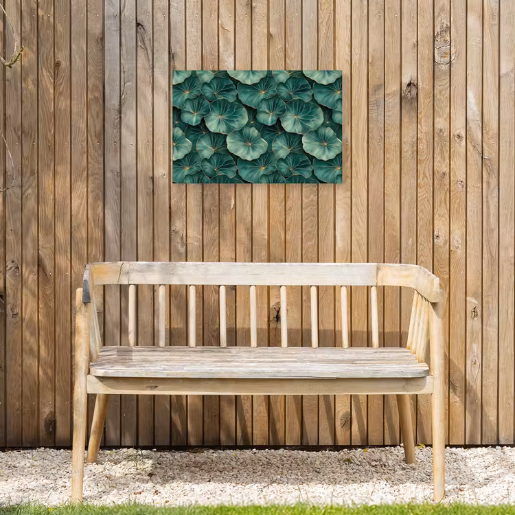 Buiten canvas - Patroon - Bladeren - Groen — 3