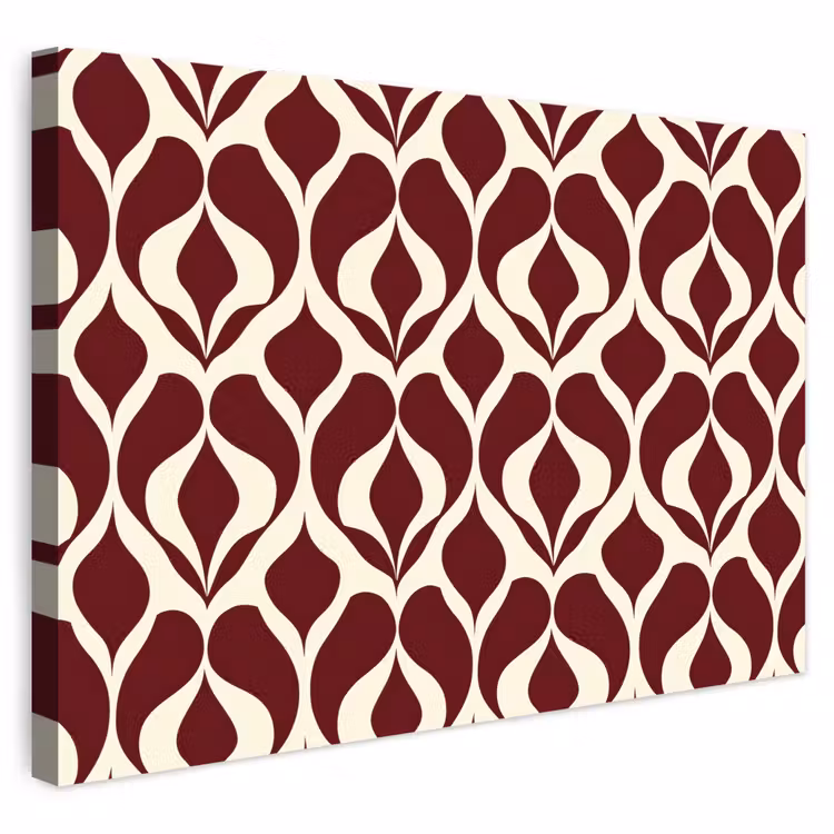 Buiten canvas - Rood - Druppelpatroon - Grafisch — 1