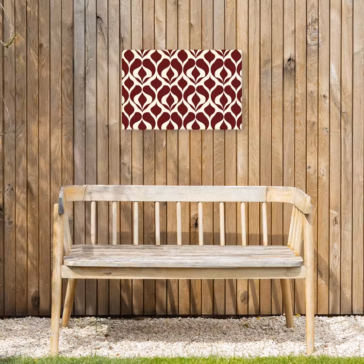 Buiten canvas - Rood - Druppelpatroon - Grafisch — 3
