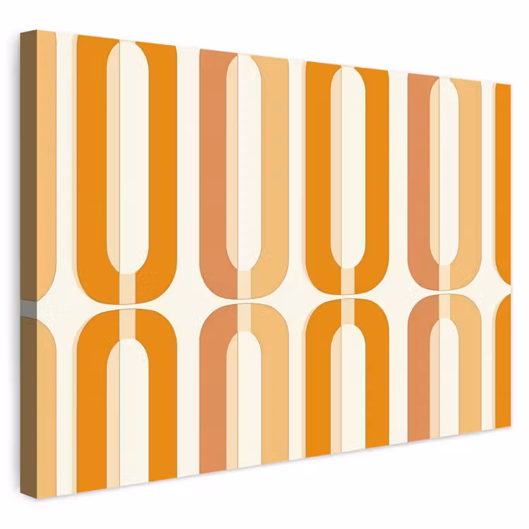 Buiten canvas - U-vorm - Retro - Oranje — 1