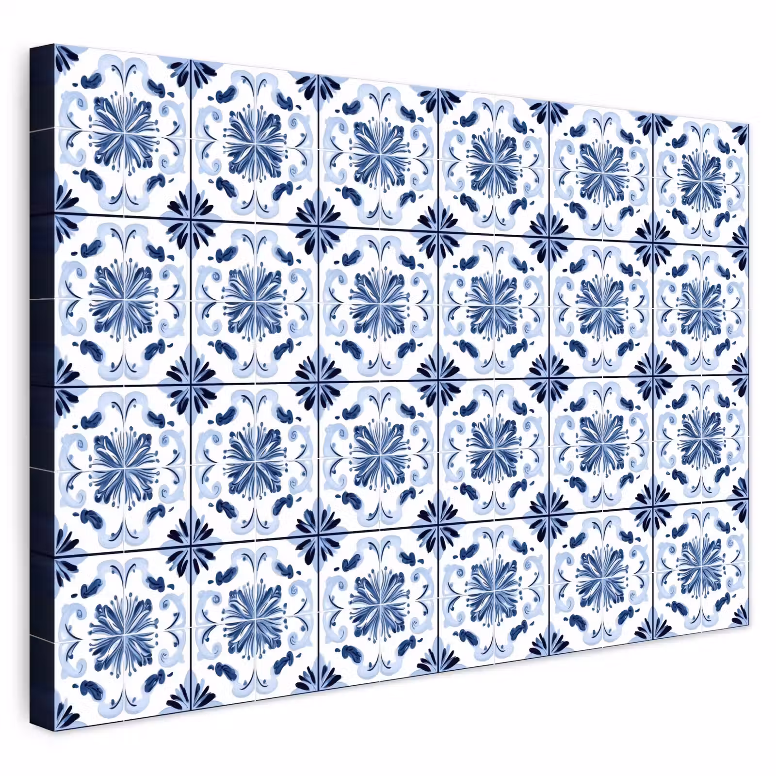 Buiten canvas - Patroon - Tegel - Blauw — 1