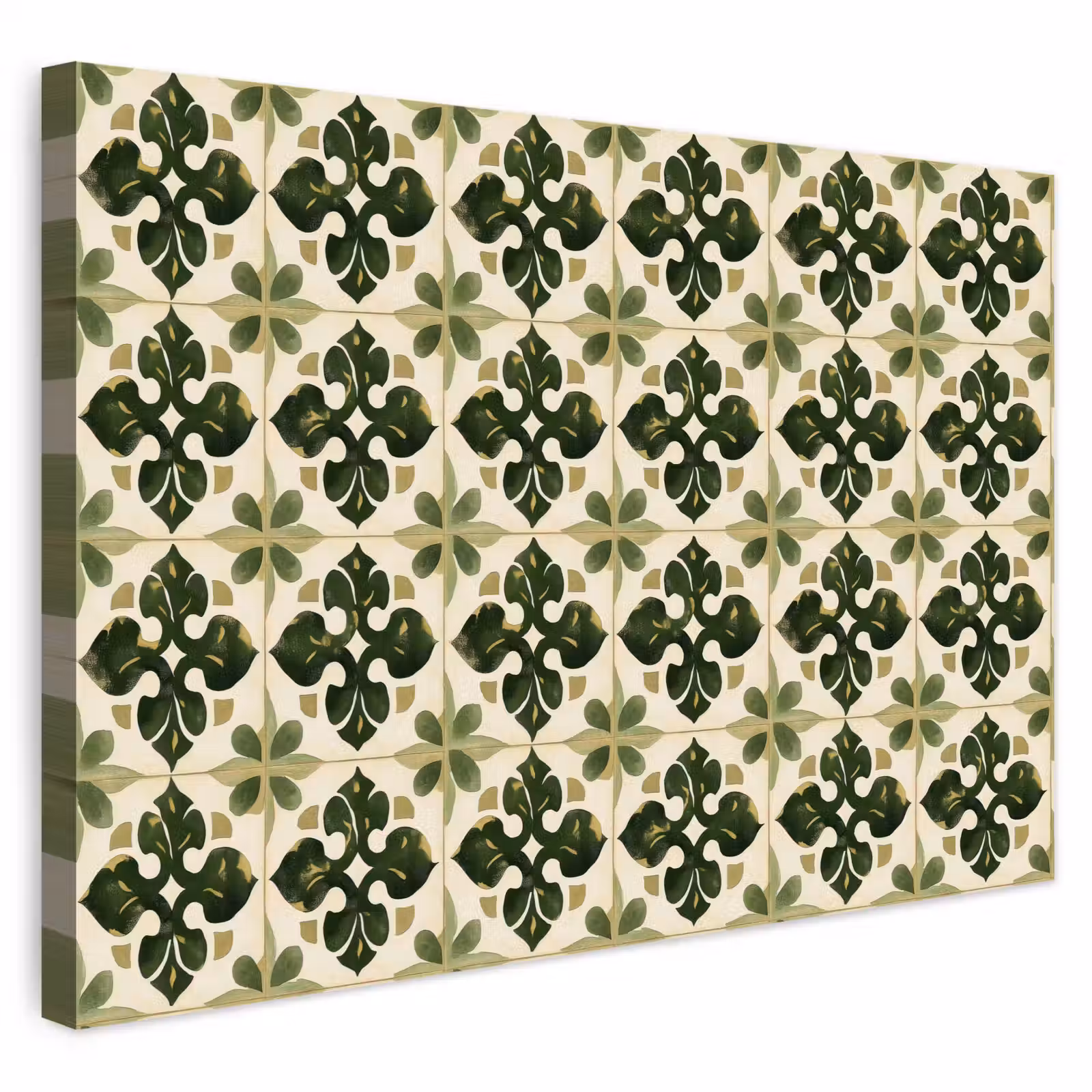 Buiten canvas - Patroon - Tegel - Groen — 1