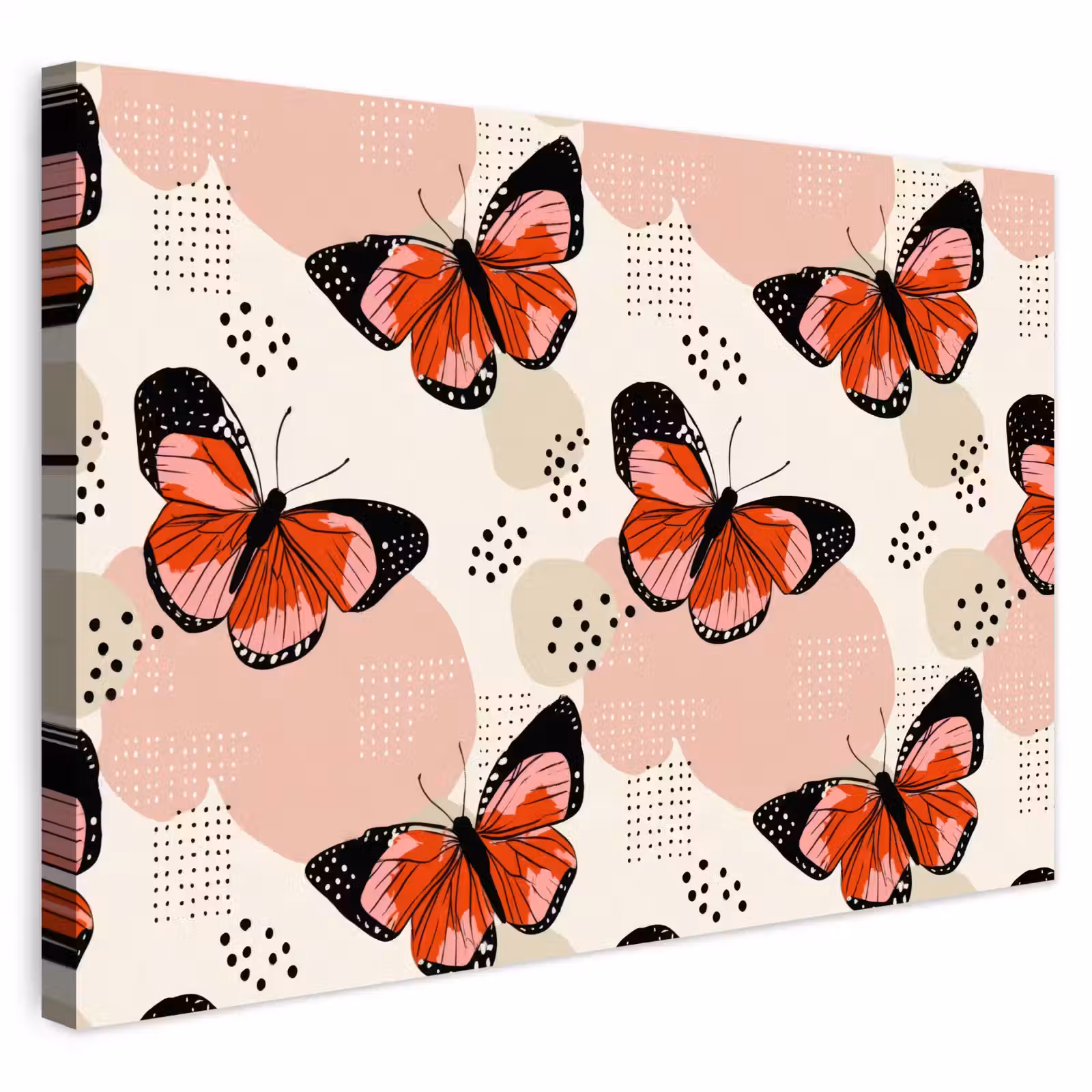 Buiten canvas - Vlinders - Retro - Kleurrijk — 1
