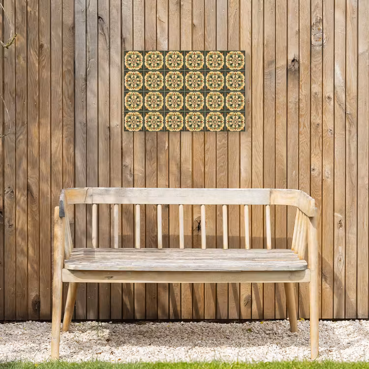 Buiten canvas - Ornament - Patroon - Groen — 3