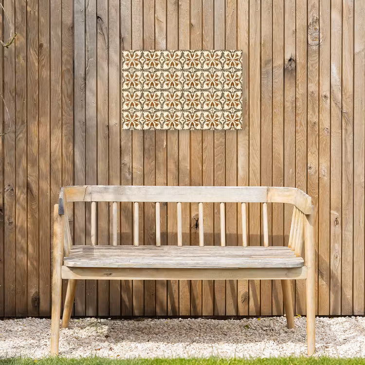 Buiten canvas - Siertegel - Patroon - Bruin — 3