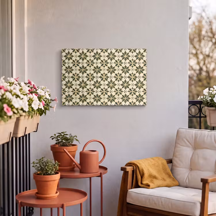 Buiten canvas - Tegel - Dessin - Groen — 4