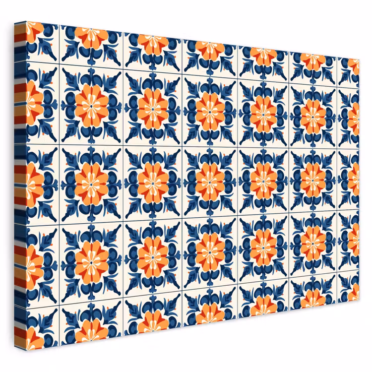 Buiten canvas - Traditioneel - Tegel - Oranje — 1