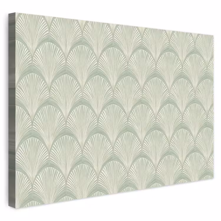 Buiten canvas - Waaiers - Patroon - Groen — 1