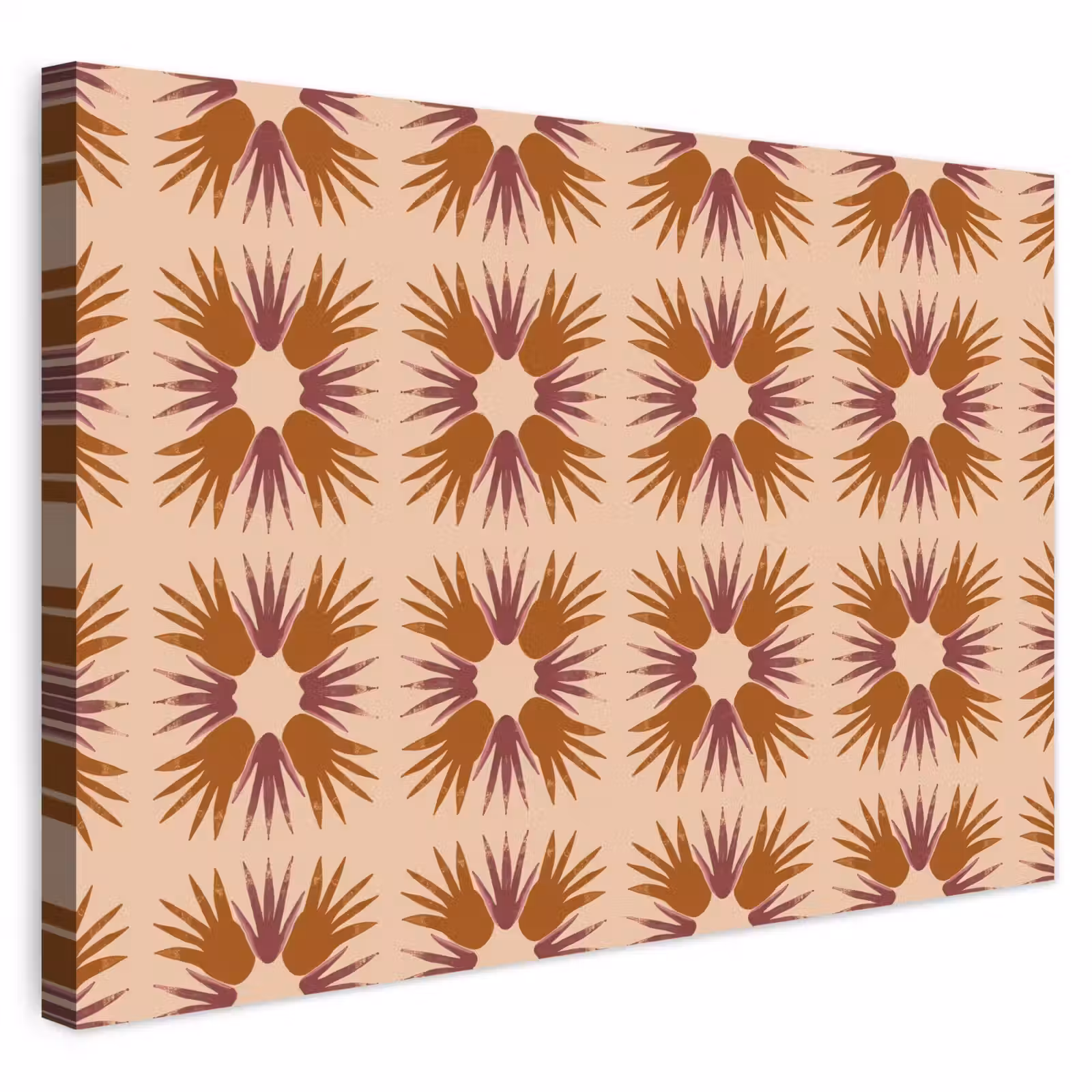Buiten canvas - Ornament - Patroon - Oker — 1