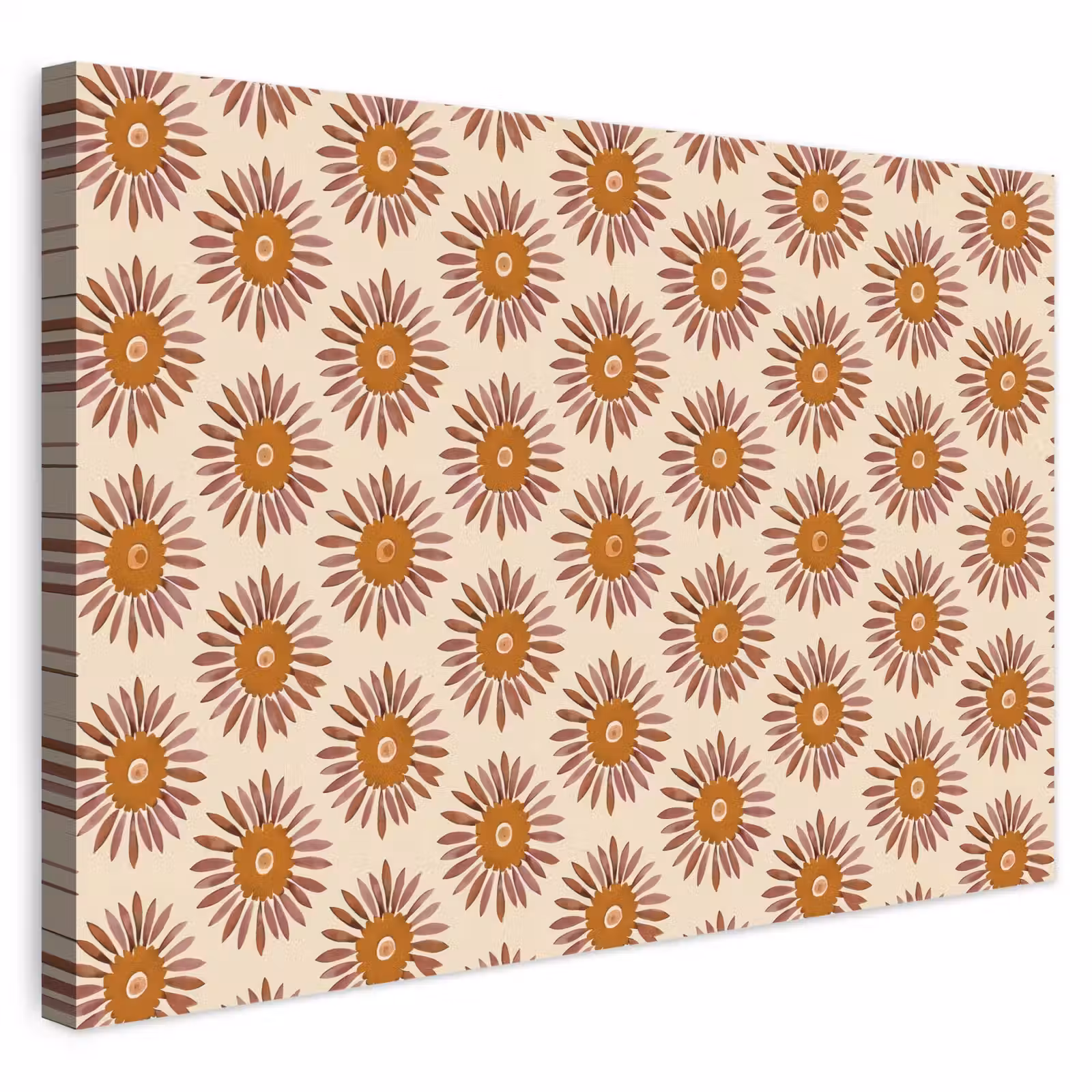 Buiten canvas - Patroon - Retro - Bruin — 1