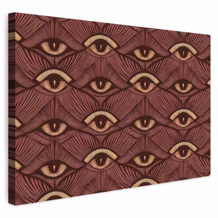 Buiten canvas - Mystiek - Ogen - Bruin — 1