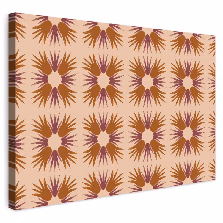 Buiten canvas - Ornament - Patroon - Oker — 1