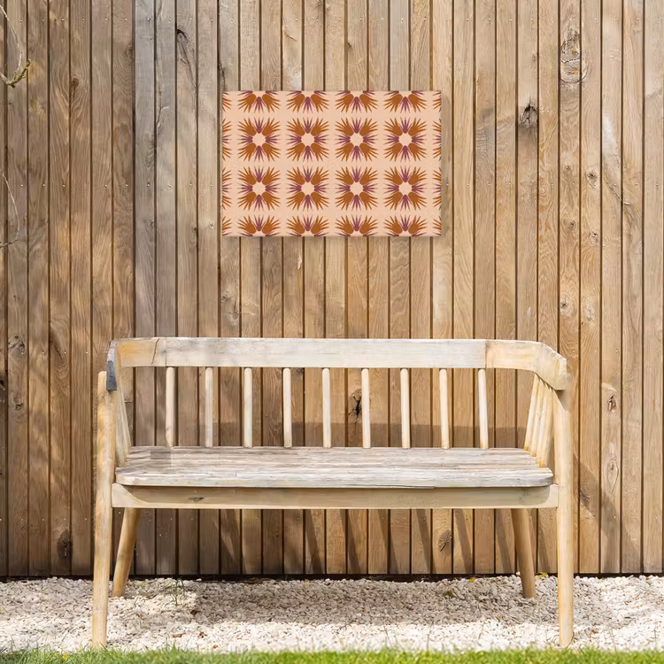 Buiten canvas - Ornament - Patroon - Oker — 3