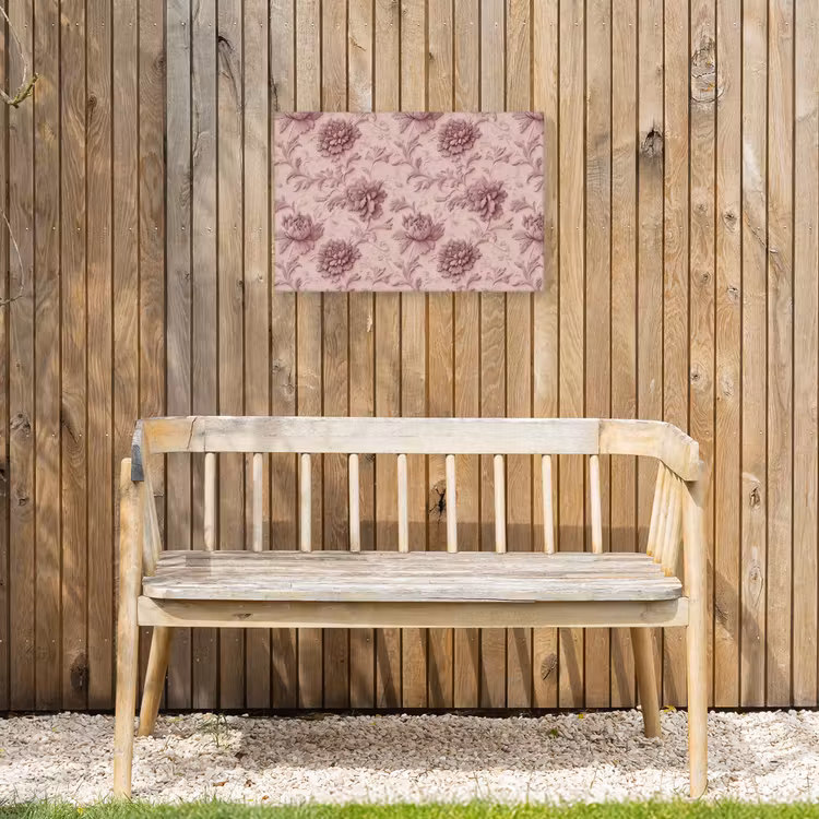 Buiten canvas - Reliëf - Pioenrozen - Roze — 3