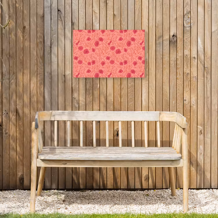 Buiten canvas - Weidebloemen - Romantisch - Roze — 3