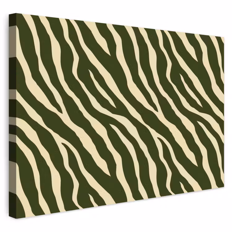 Buiten canvas - Zebra - Patroon - Groen — 1