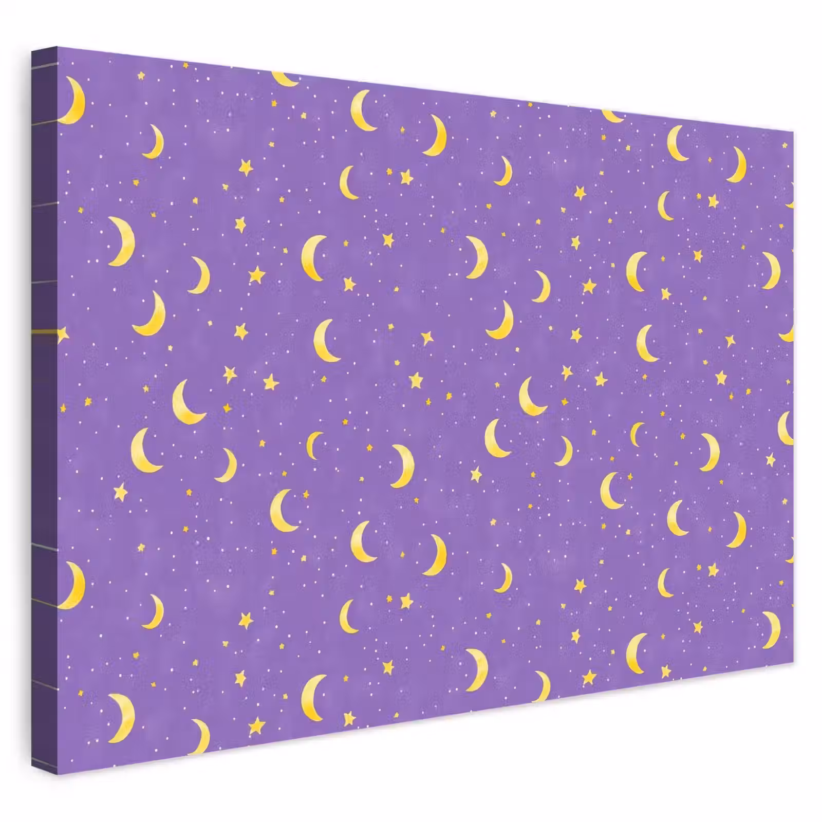 Buiten canvas - Manen - Sterren - Paars — 1