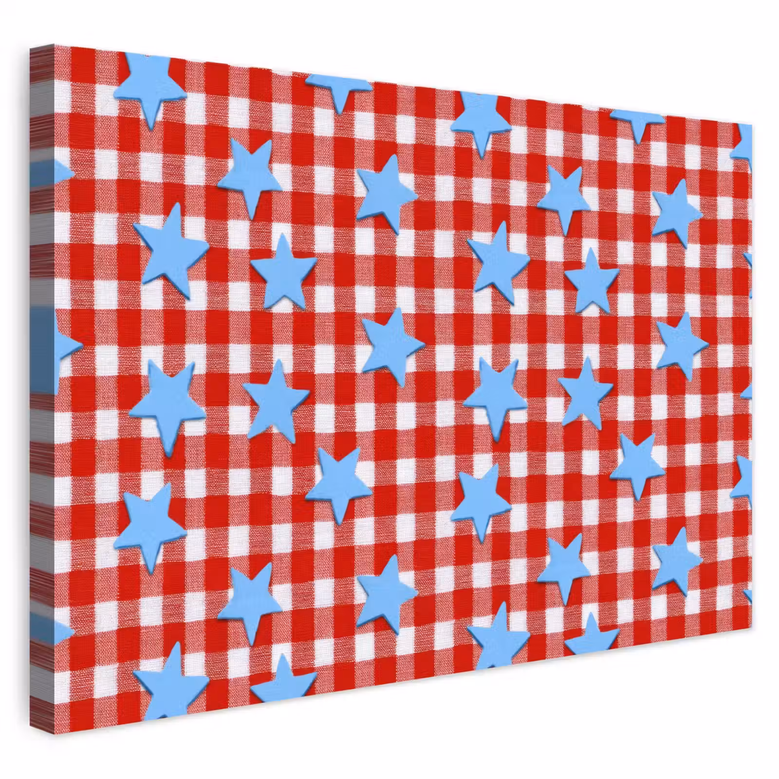 Buiten canvas - Ruit - Sterren - Rood — 1