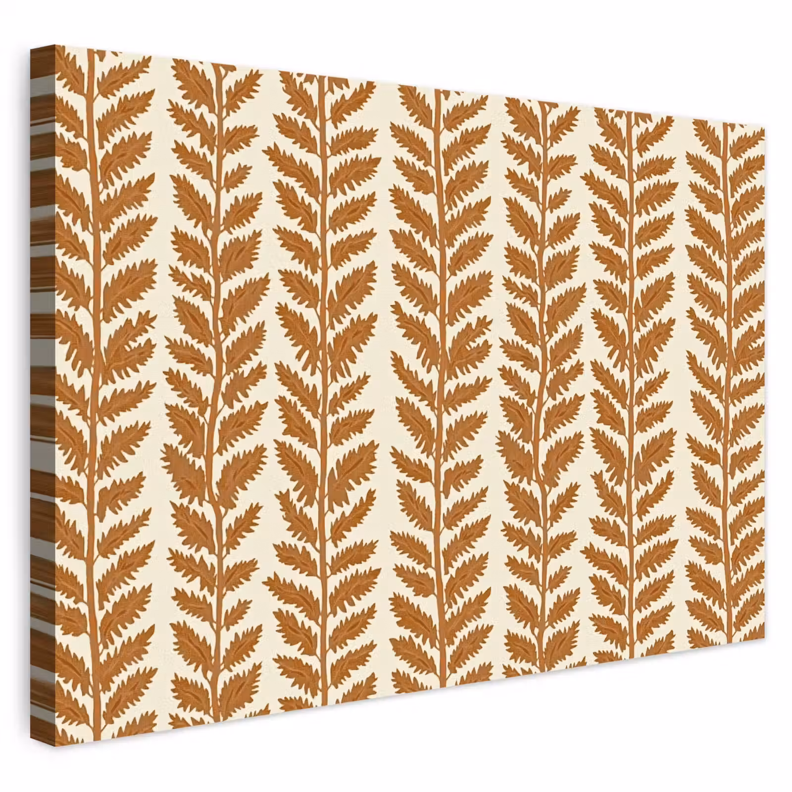 Buiten canvas - Textuur - Bladeren - Oker — 1